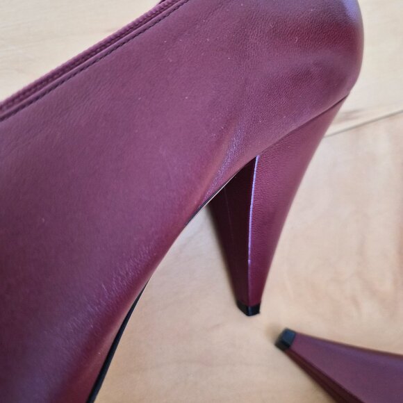 Celine Burgundy Pumps Sz 40 - Picture 10 of 10